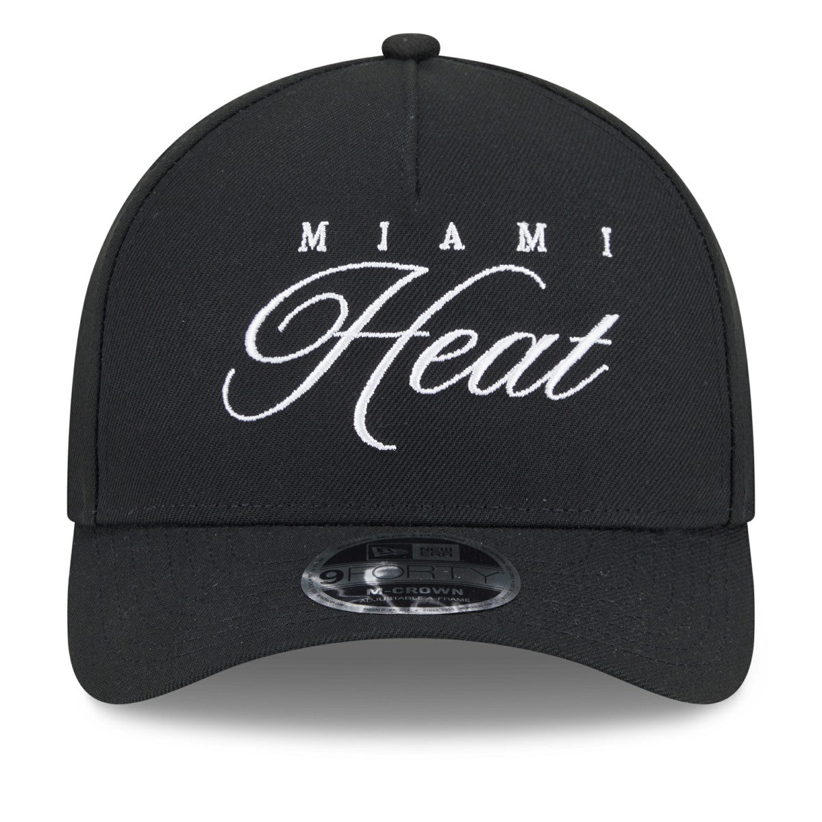 Miami Heat 2025 NBA Draft M-Crown A-Frame 9FORTY Adjustable Hat Black - NBA