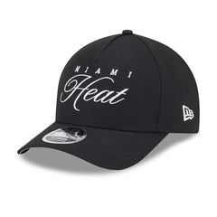 Miami Heat 2025 NBA Draft M-Crown A-Frame 9FORTY Adjustable Hat Black - NBA