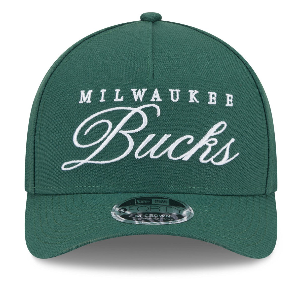 Milwaukee Bucks 2025 NBA Draft M-Crown A-Frame 9FORTY Adjustable Hat Hunter Green - NBA