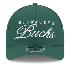 Milwaukee Bucks 2025 NBA Draft M-Crown A-Frame 9FORTY Adjustable Hat Hunter Green - NBA