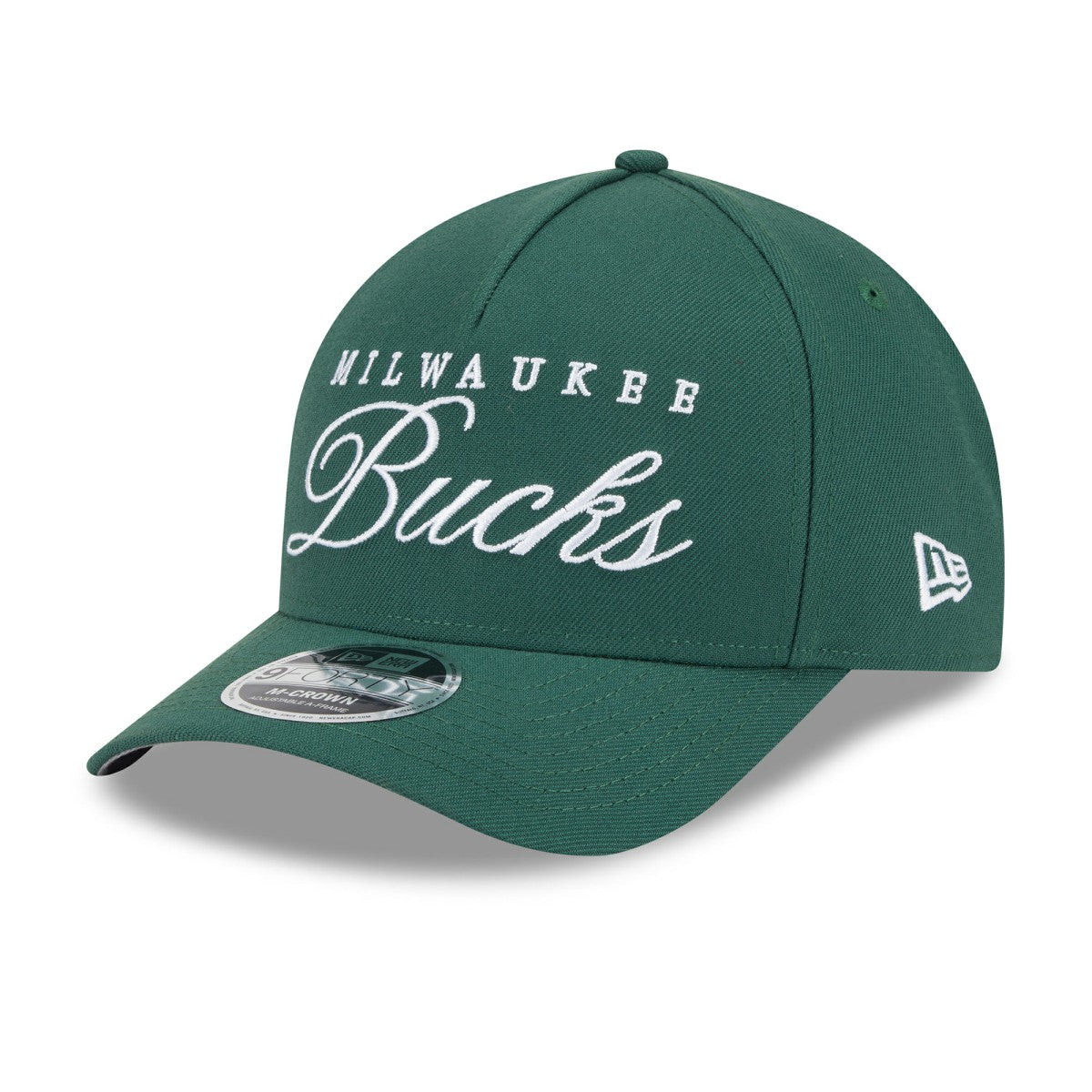 Milwaukee Bucks 2025 NBA Draft M-Crown A-Frame 9FORTY Adjustable Hat Hunter Green - NBA