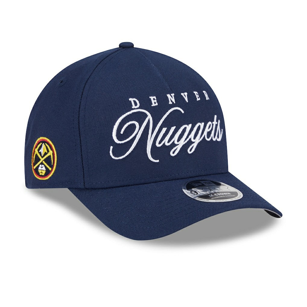 Denver Nuggets 2025 NBA Draft M-Crown A-Frame 9FORTY Adjustable Hat Navy - NBA