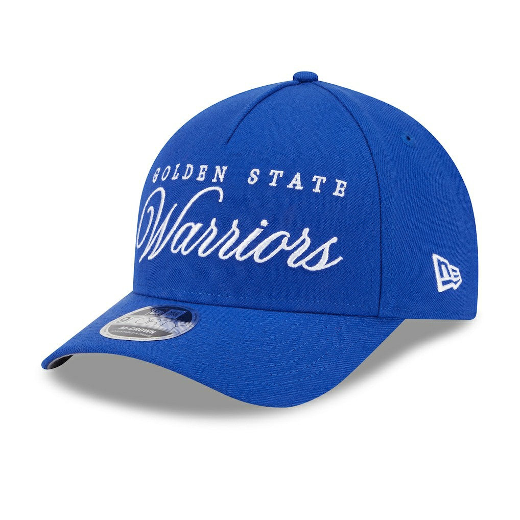 Golden State Warriors 2025 NBA Draft M-Crown A-Frame 9FORTY Adjustable Hat Royal - NBA