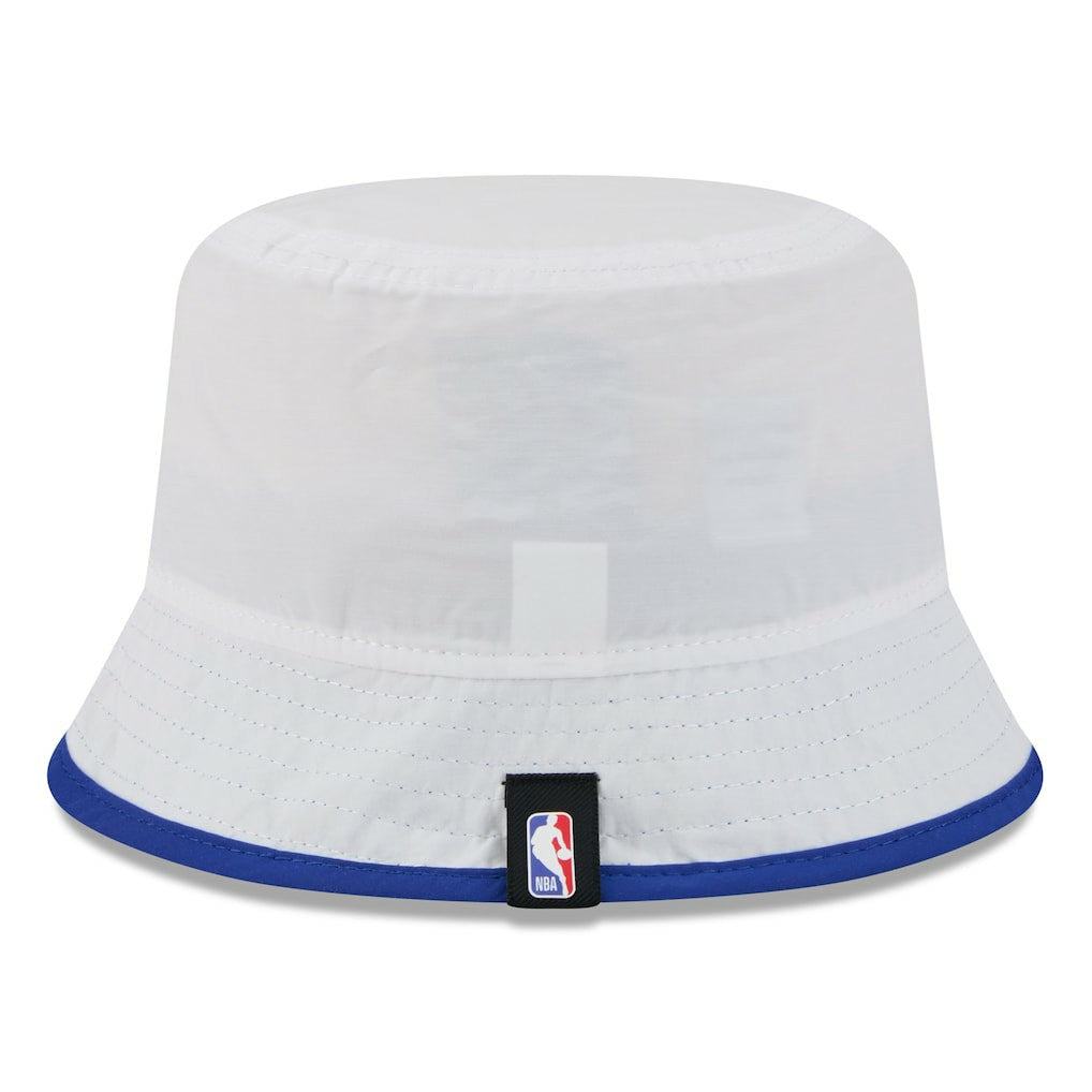 Golden State Warriors 2025 NBA Draft Nylon Bucket Hat White/Royal - NBA