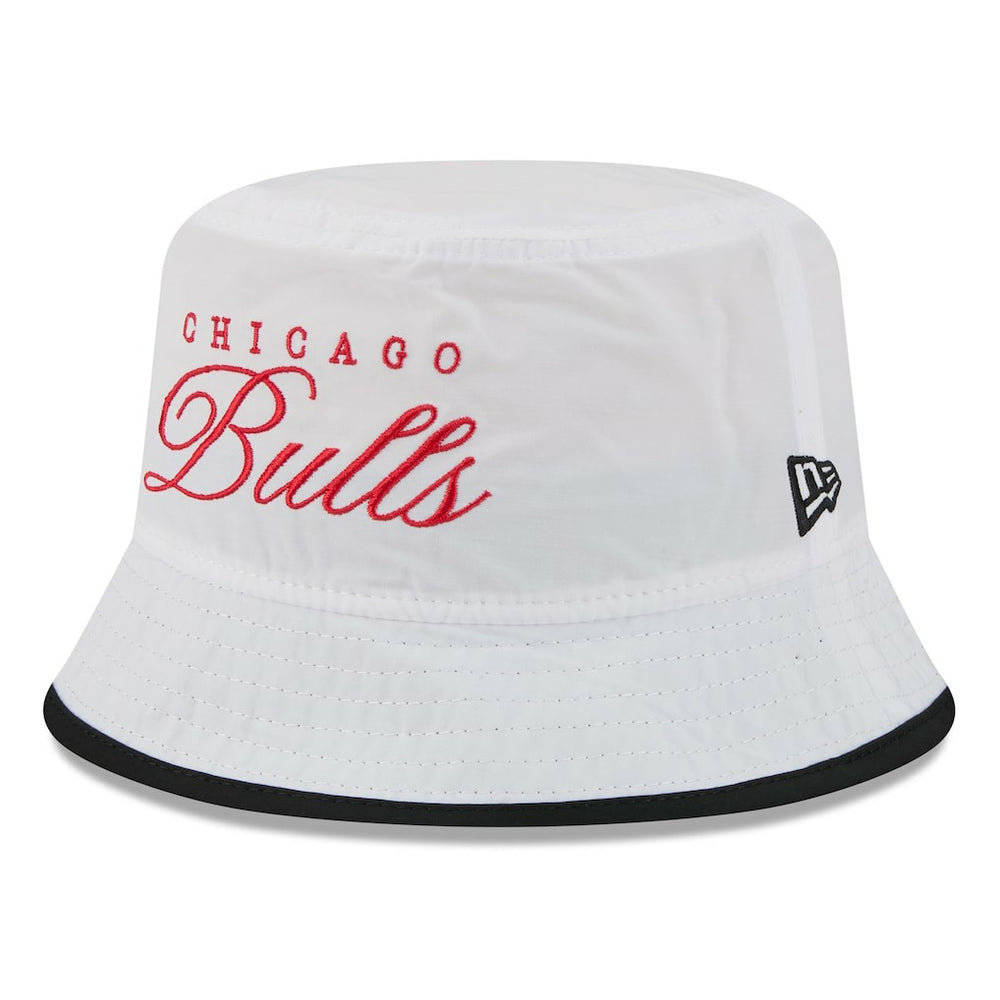 Chicago Bulls 2025 NBA Draft Nylon Bucket Hat White/Black - NBA