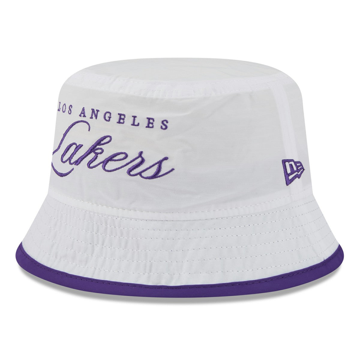 Los Angeles Lakers 2025 NBA Draft Nylon Bucket Hat White/Purple - NBA