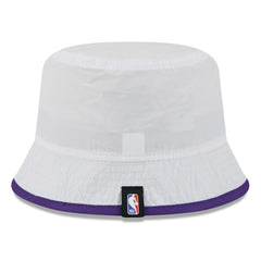 Los Angeles Lakers 2025 NBA Draft Nylon Bucket Hat White/Purple - NBA