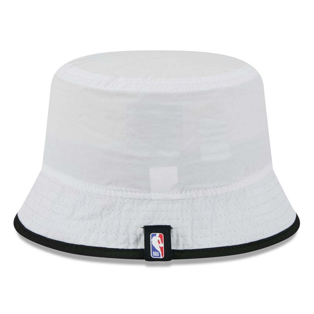 Miami Heat 2025 NBA Draft Nylon Bucket Hat White/Black - NBA