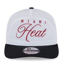 Miami Heat 2025 NBA Draft On-Stage Nylon 19TWENTY Adjustable Hat White/Black - NBA