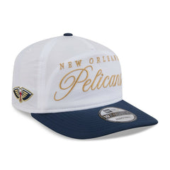 New Orleans Pelicans 2025 NBA Draft On-Stage Nylon 19TWENTY Adjustable Hat White/Navy - NBA