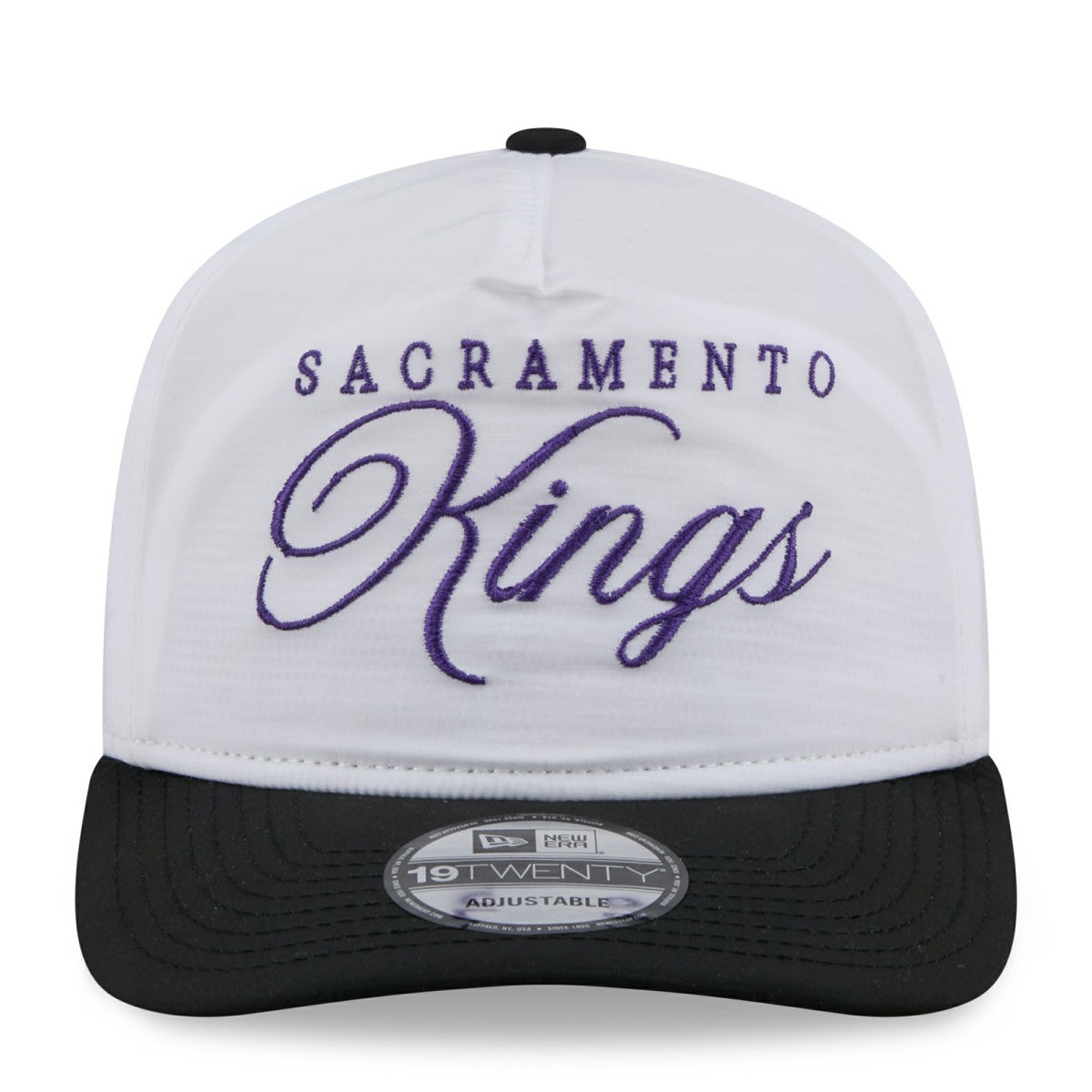 Sacramento Kings 2025 NBA Draft On-Stage Nylon 19TWENTY Adjustable Hat White/Black - NBA