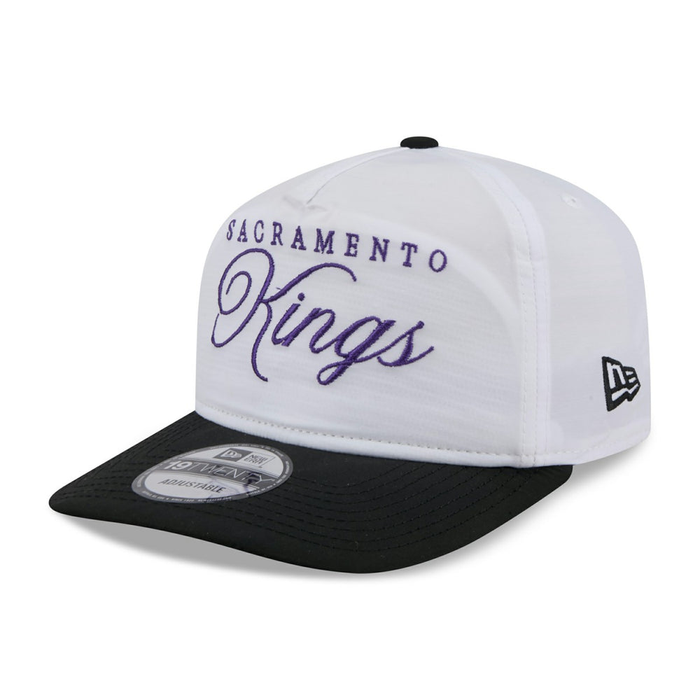 Sacramento Kings 2025 NBA Draft On-Stage Nylon 19TWENTY Adjustable Hat White/Black - NBA