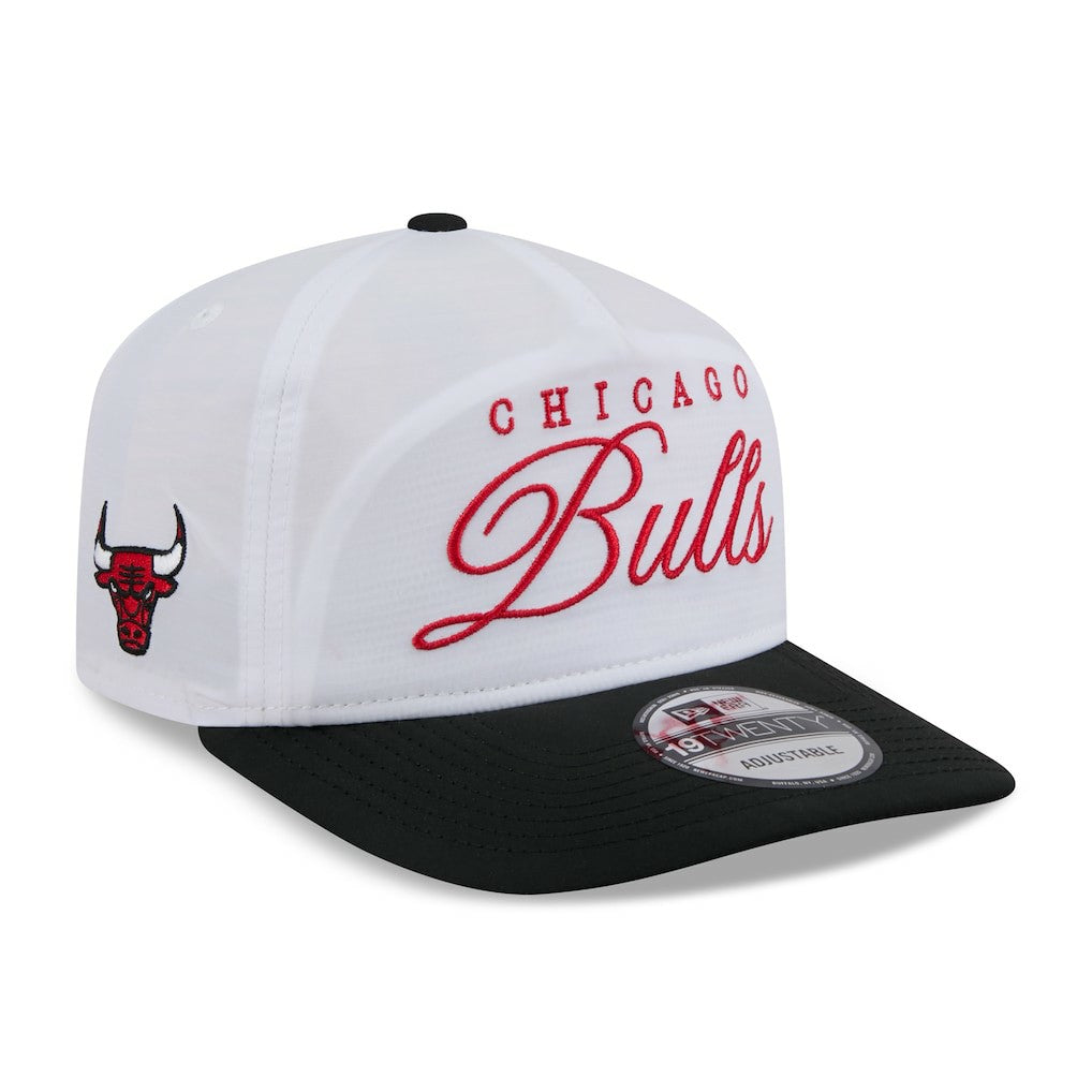 Chicago Bulls 2025 NBA Draft On-Stage Nylon 19TWENTY Adjustable Hat White/Black - NBA