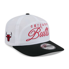 Chicago Bulls 2025 NBA Draft On-Stage Nylon 19TWENTY Adjustable Hat White/Black - NBA