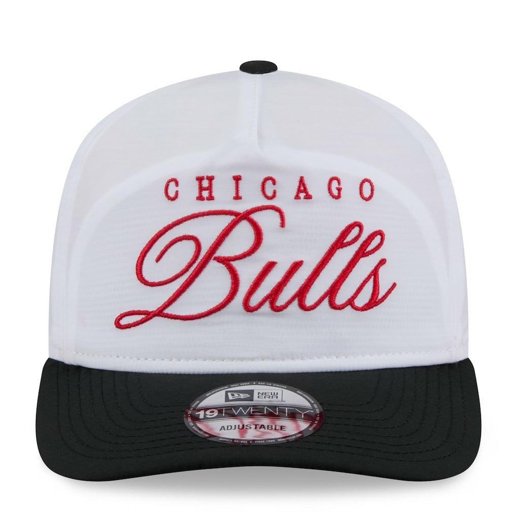 Chicago Bulls 2025 NBA Draft On-Stage Nylon 19TWENTY Adjustable Hat White/Black - NBA