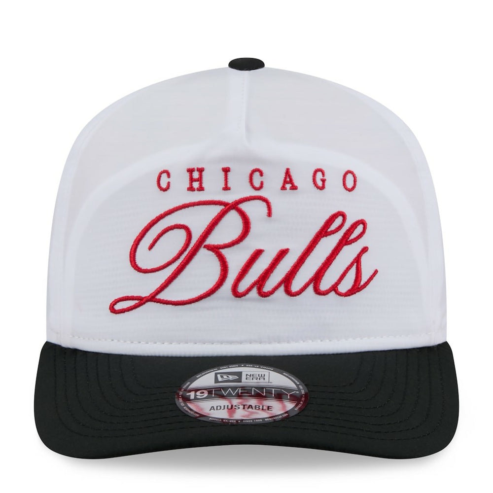 Chicago Bulls 2025 NBA Draft On-Stage Nylon 19TWENTY Adjustable Hat White/Black - NBA