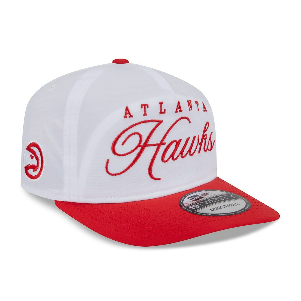 Atlanta Hawks 2025 NBA Draft On-Stage Nylon 19TWENTY Adjustable Hat White/Red - NBA