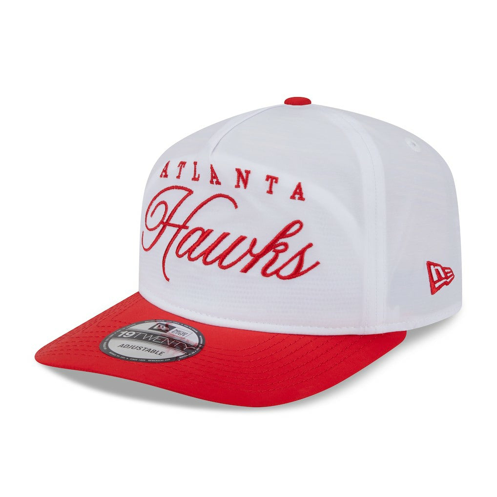 Atlanta Hawks 2025 NBA Draft On-Stage Nylon 19TWENTY Adjustable Hat White/Red - NBA