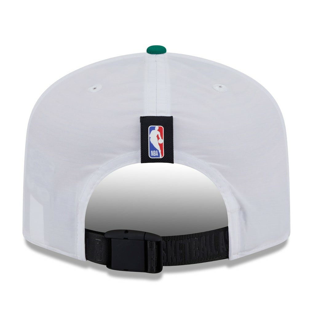 Boston Celtics 2025 NBA Draft On-Stage Nylon 19TWENTY Adjustable Hat White/Kelly Green - NBA