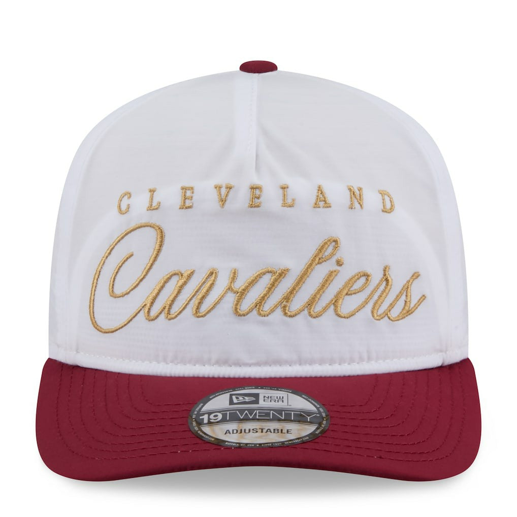 Cleveland Cavaliers 2025 NBA Draft On-Stage Nylon 19TWENTY Adjustable Hat White/Wine - NBA