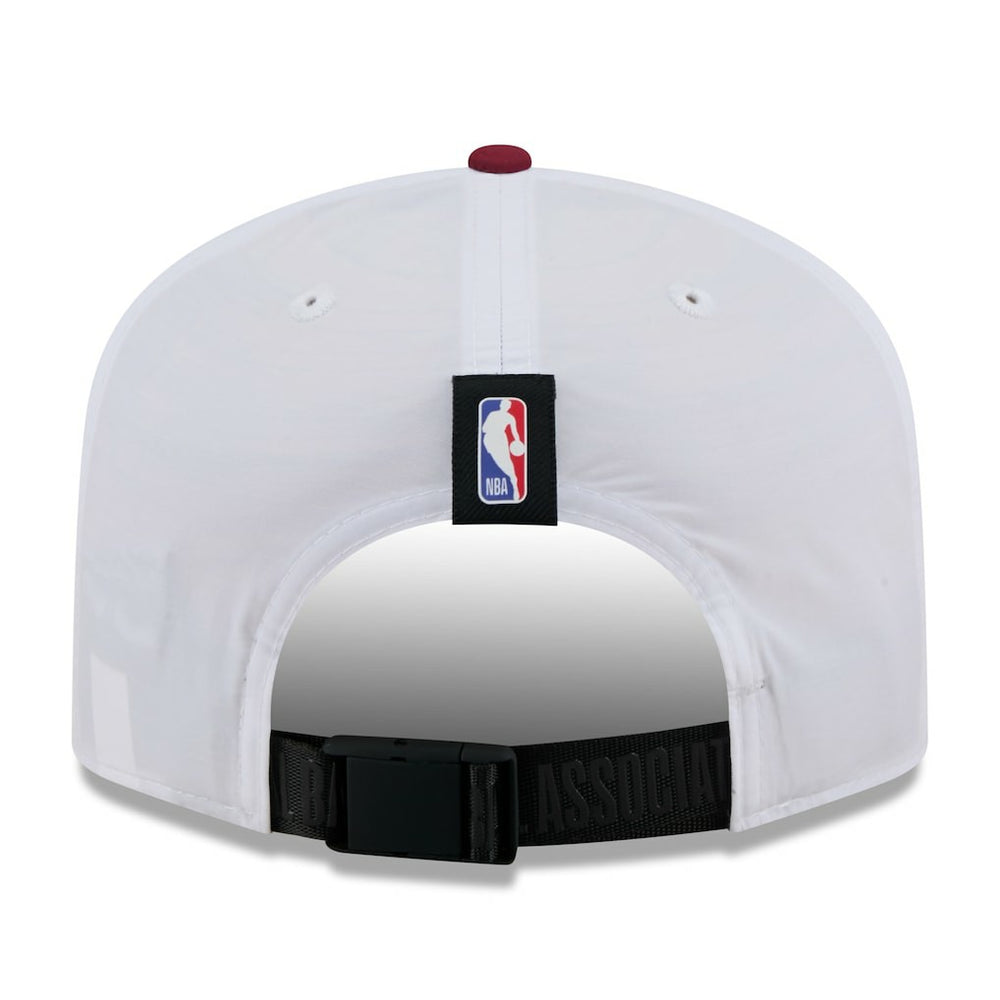 Cleveland Cavaliers 2025 NBA Draft On-Stage Nylon 19TWENTY Adjustable Hat White/Wine - NBA
