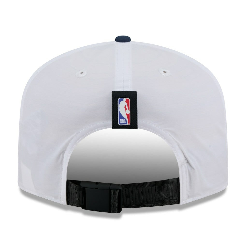 Denver Nuggets 2025 NBA Draft On-Stage Nylon 19TWENTY Adjustable Hat White/Navy - NBA