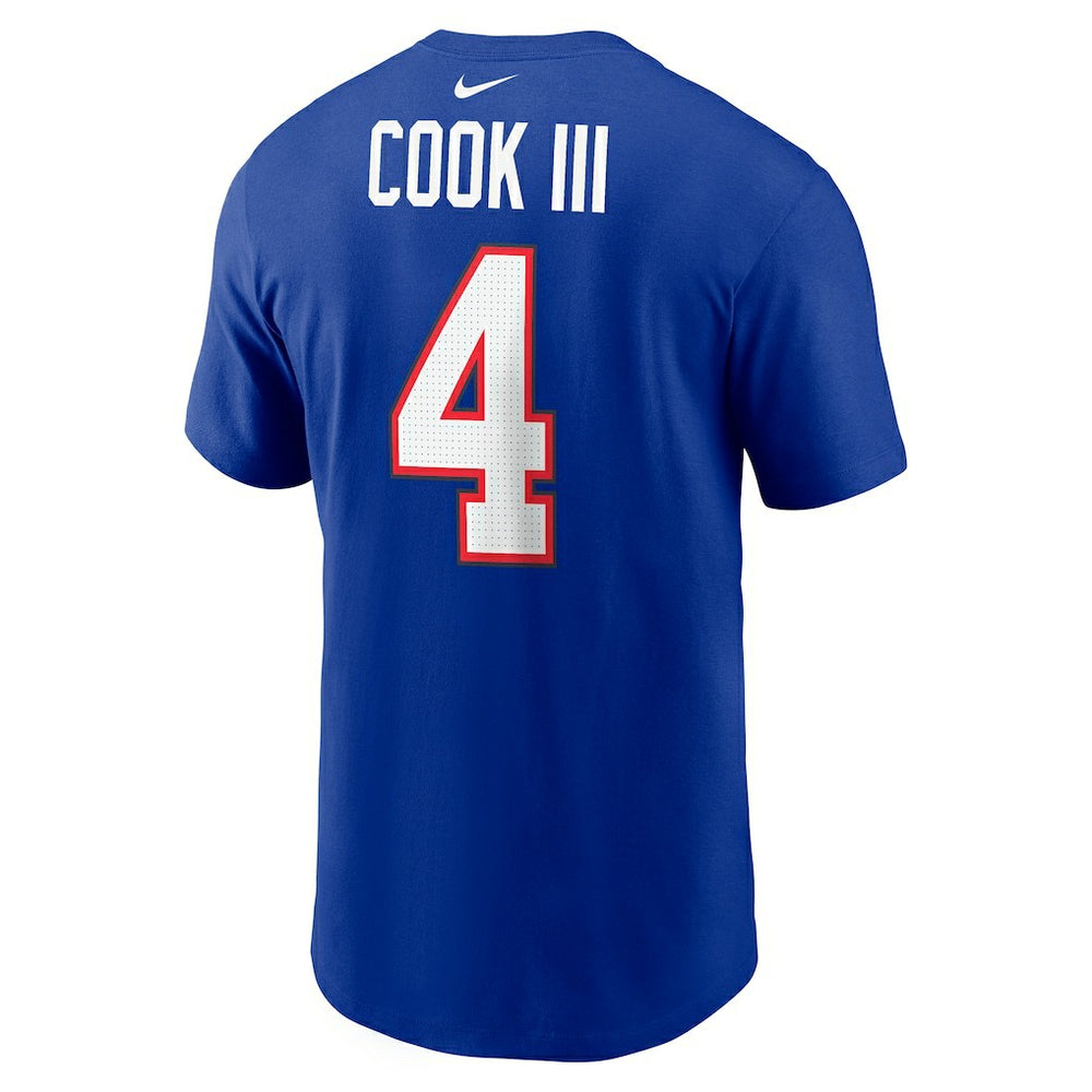 James Cook Buffalo Bills Name & Number T-Shirt Royal | Nike for Sale