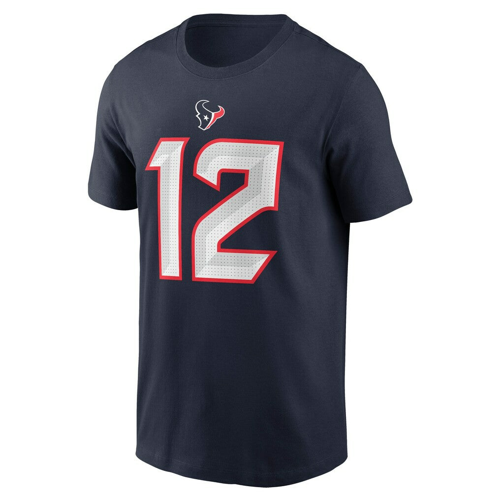 Nico Collins Houston Texans Name & Number T-Shirt Navy | Nike for Sale