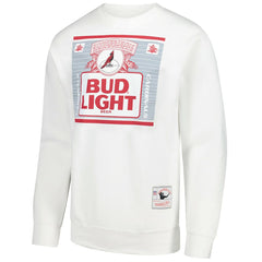 Arizona Cardinals x Bud Light The Crest Pullover Sweatshirt White | Mitchell & Ness