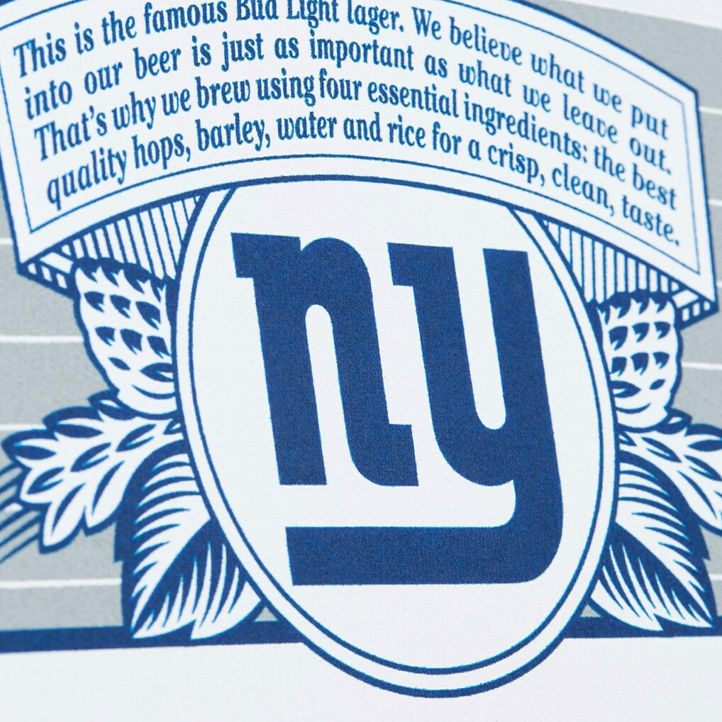 New York Giants x Bud Light The Crest Pullover Sweatshirt White | Mitchell & Ness