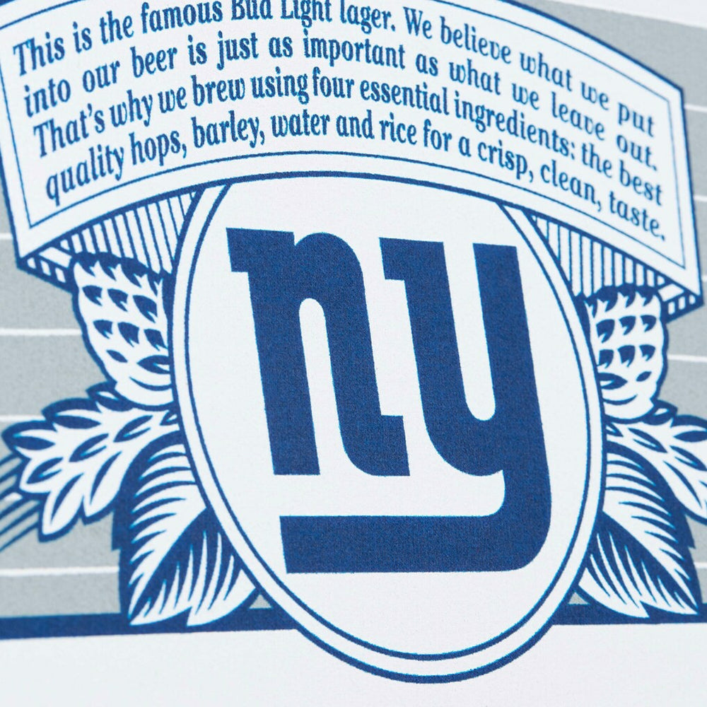New York Giants x Bud Light The Crest Pullover Sweatshirt White | Mitchell & Ness