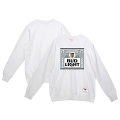 New Orleans Saints x Bud Light The Crest Pullover Sweatshirt White | Mitchell & Ness