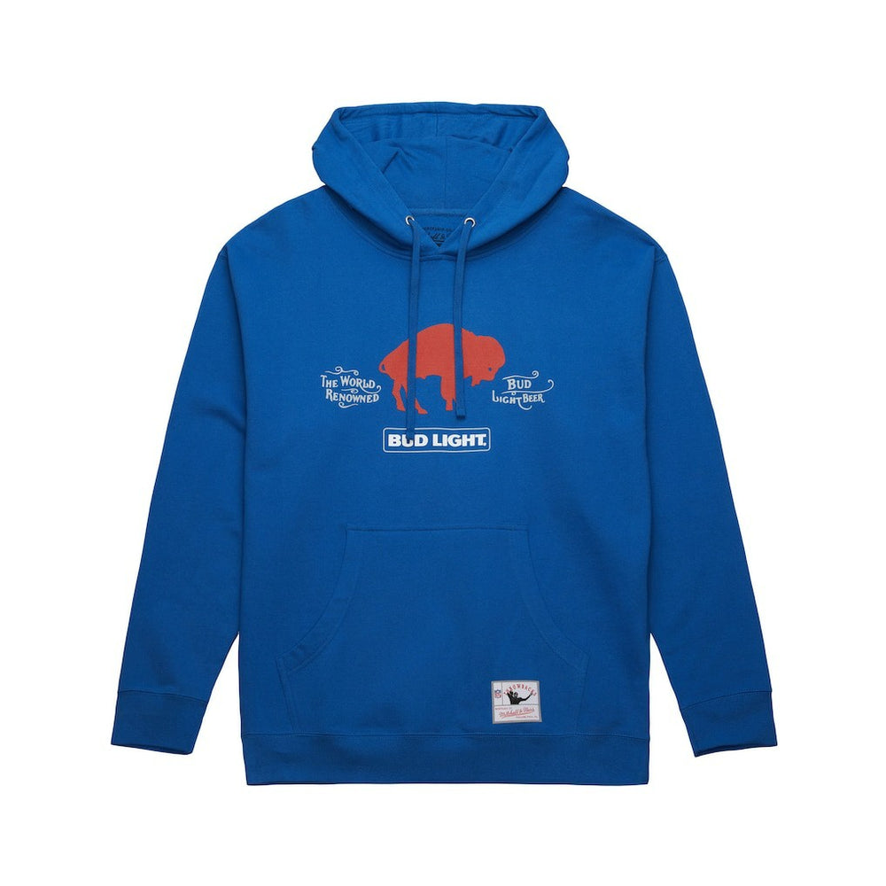 Buffalo Bills NFL x Bud Light Vintage Pullover Hoodie Royal | Mitchell & Ness