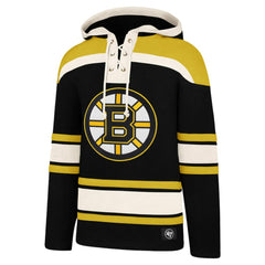David Pastrnak Boston Bruins '47 Big & Tall Lace-up Pullover Hoodie - Black - NHL