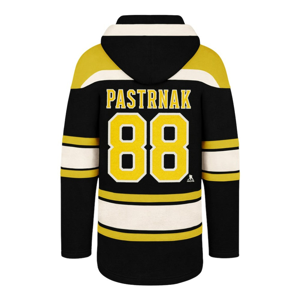 David Pastrnak Boston Bruins '47 Big & Tall Lace-up Pullover Hoodie - Black - NHL