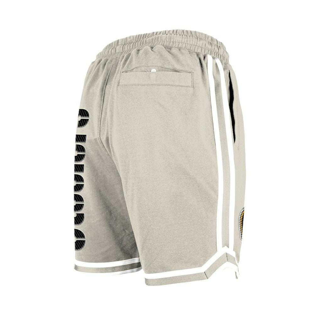 Pittsburgh Steelers New Era Stone Multi Patch Shorts Light Beige | NFL