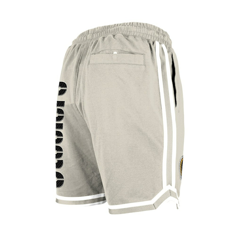 Pittsburgh Steelers New Era Stone Multi Patch Shorts Light Beige | NFL