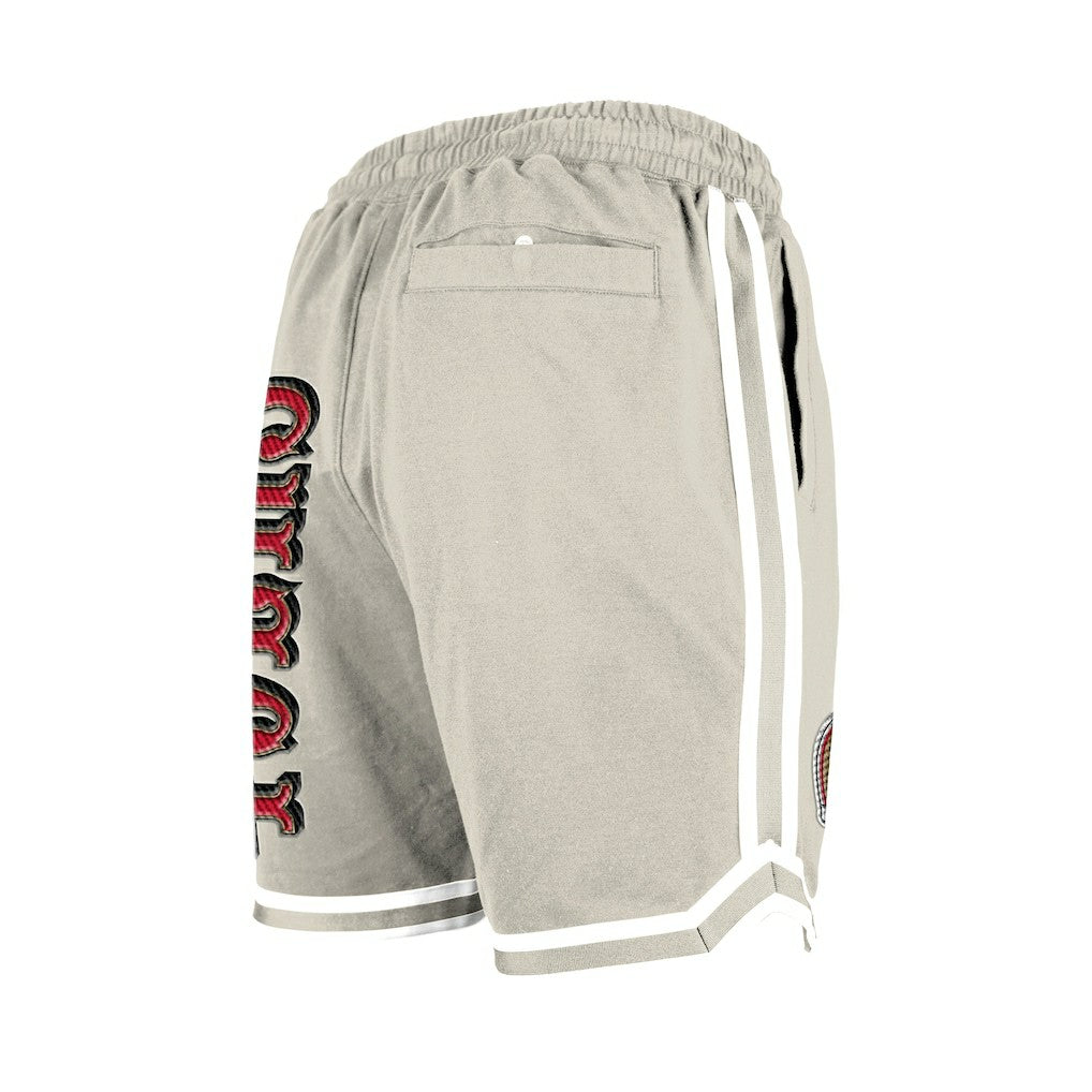 San Francisco 49ers New Era Stone Multi Patch Shorts Light Beige | NFL
