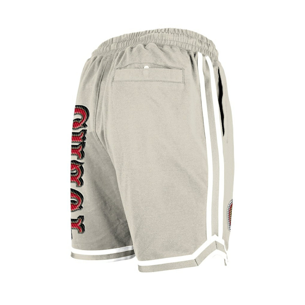 San Francisco 49ers New Era Stone Multi Patch Shorts Light Beige | NFL