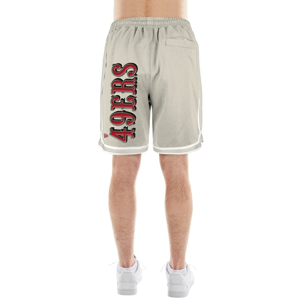 San Francisco 49ers New Era Stone Multi Patch Shorts Light Beige | NFL