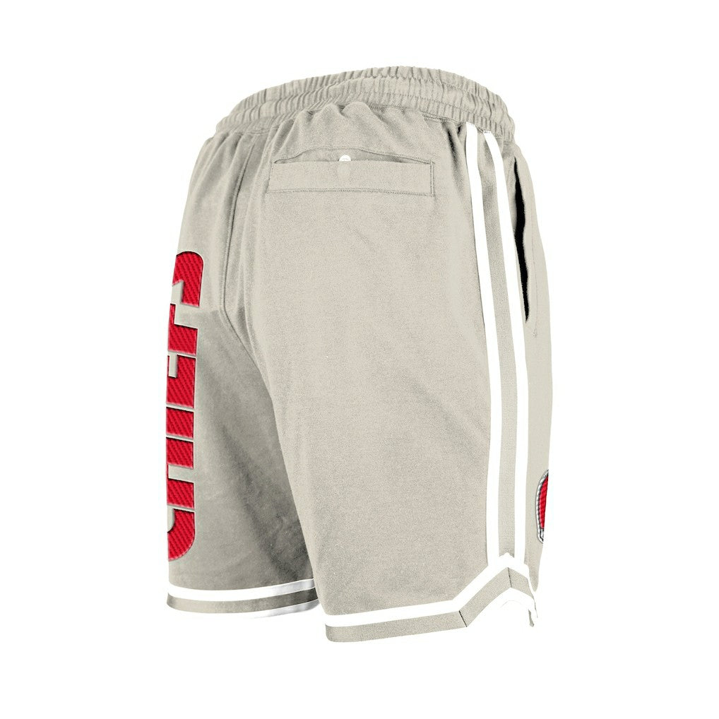 Kansas City Chiefs New Era Stone Multi Patch Shorts Light Beige | NFL