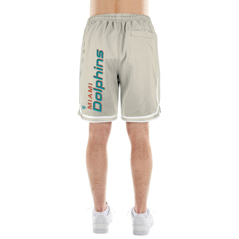 Miami Dolphins New Era Stone Multi Patch Shorts Light Beige | NFL
