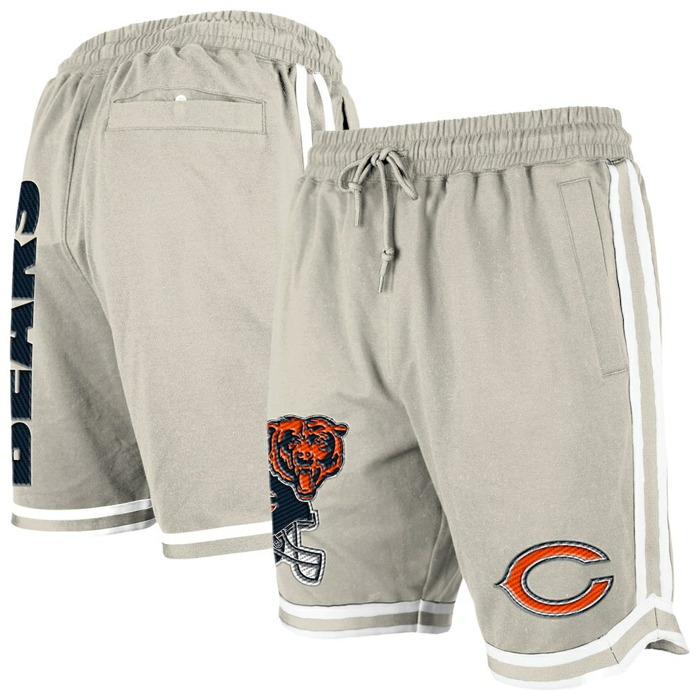 Chicago Bears New Era Stone Multi Patch Shorts Light Beige | NFL