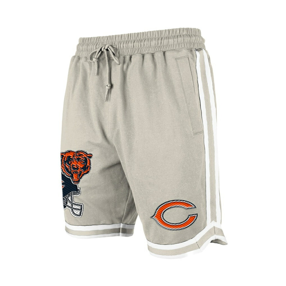 Chicago Bears New Era Stone Multi Patch Shorts Light Beige | NFL