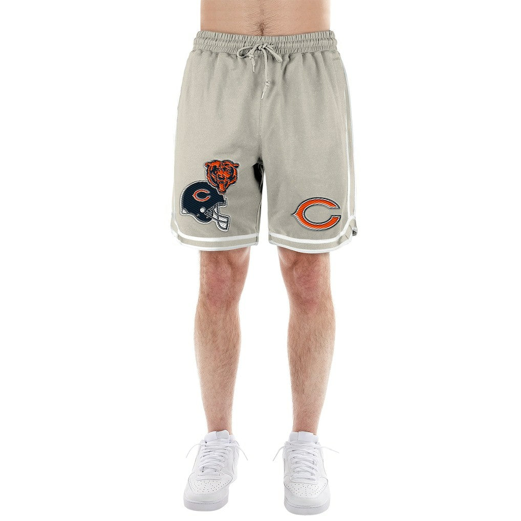 Chicago Bears New Era Stone Multi Patch Shorts Light Beige | NFL
