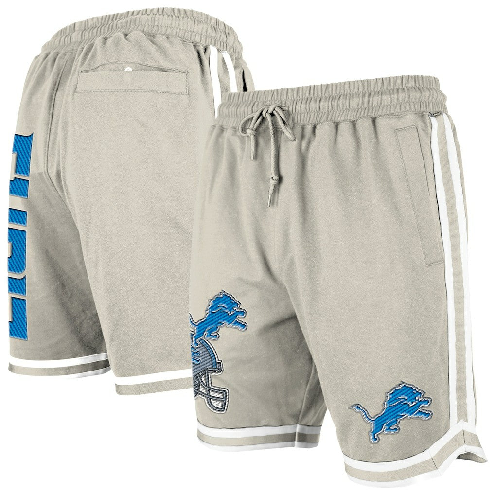 Detroit Lions New Era Stone Multi Patch Shorts Light Beige | NFL