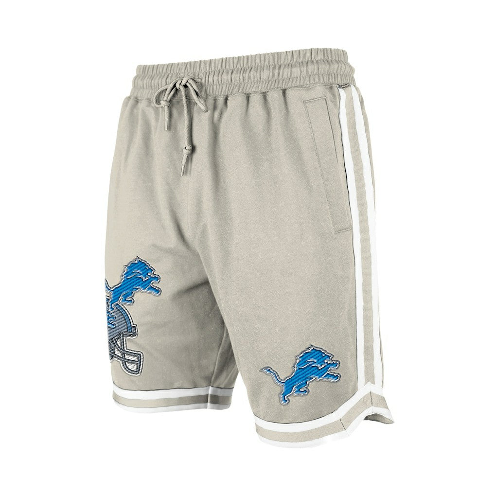 Detroit Lions New Era Stone Multi Patch Shorts Light Beige | NFL