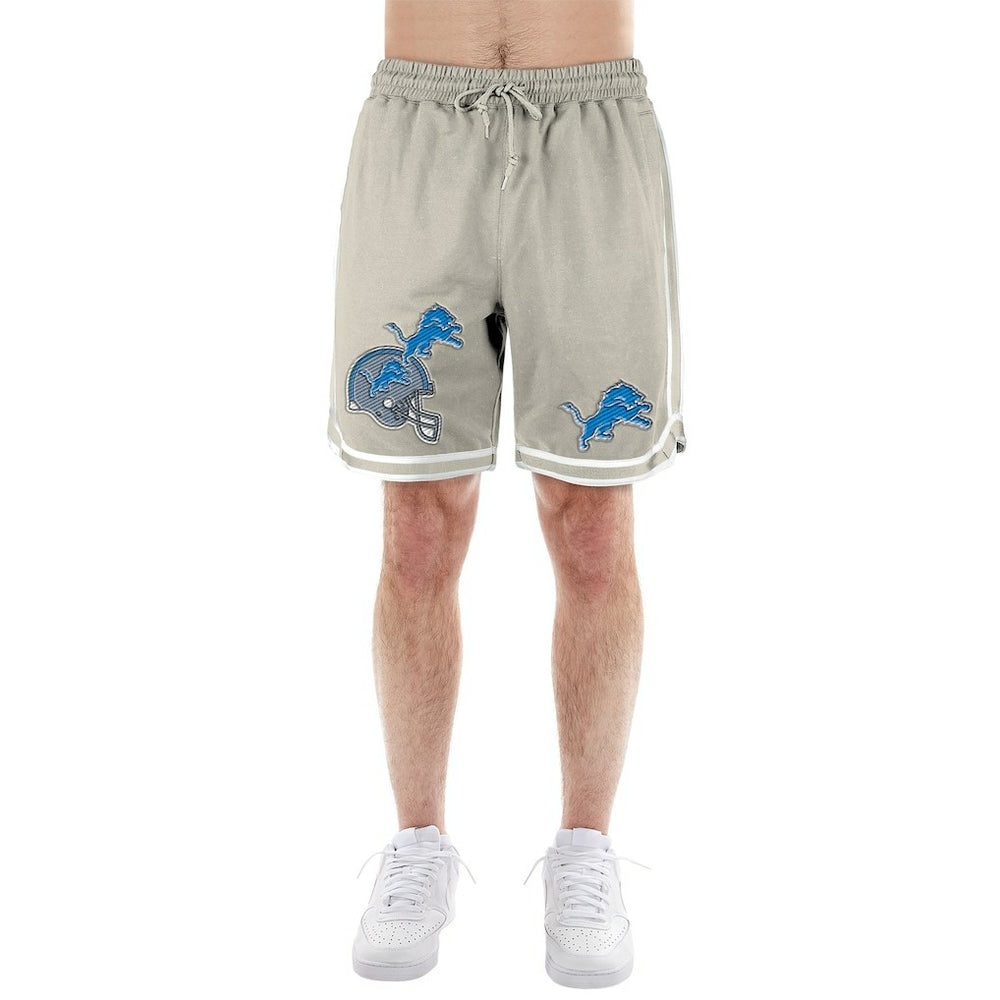Detroit Lions New Era Stone Multi Patch Shorts Light Beige | NFL