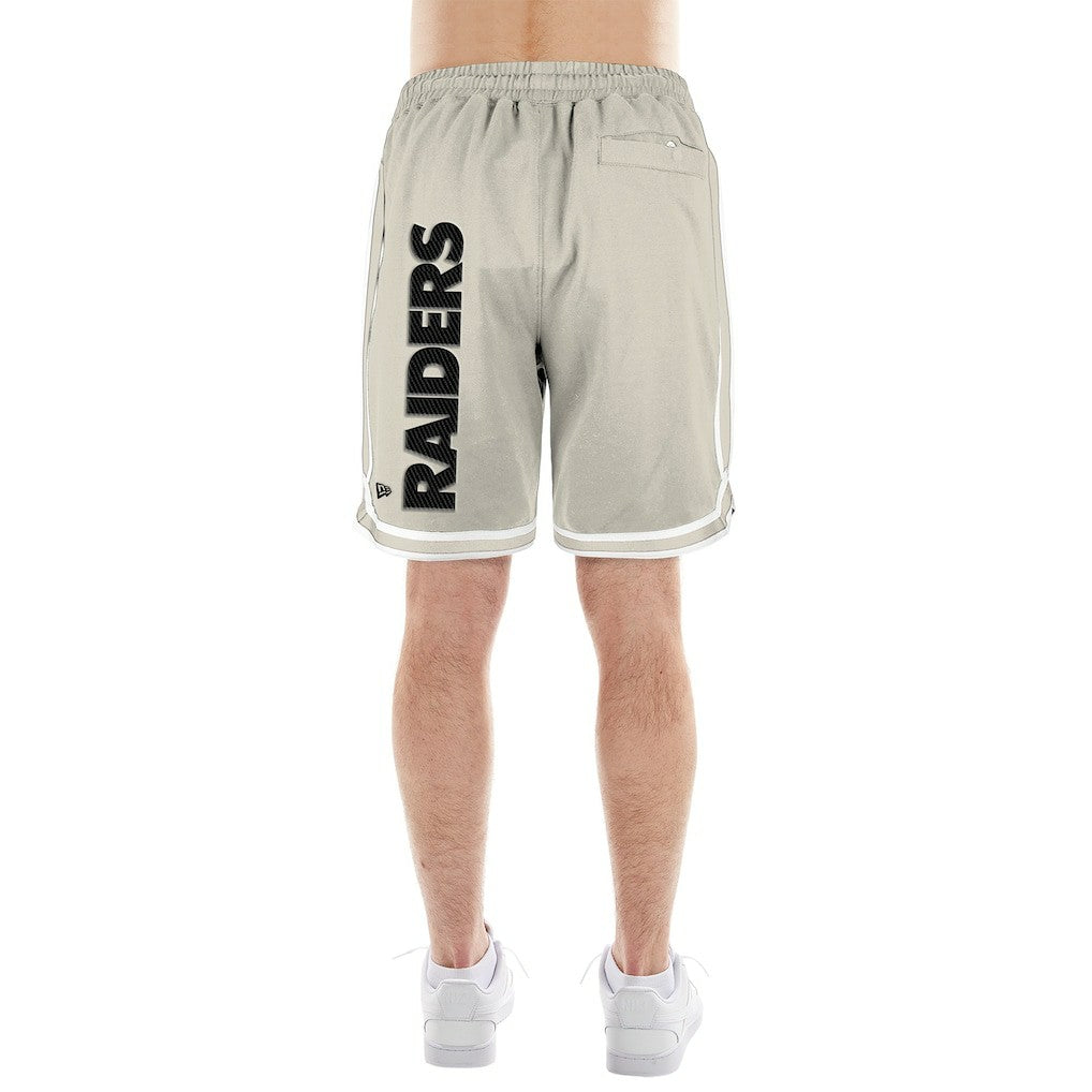 Las Vegas Raiders New Era Stone Multi Patch Shorts Light Beige | NFL