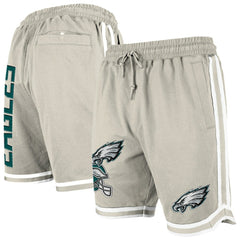 Philadelphia Eagles New Era Stone Multi Patch Shorts Light Beige | NFL